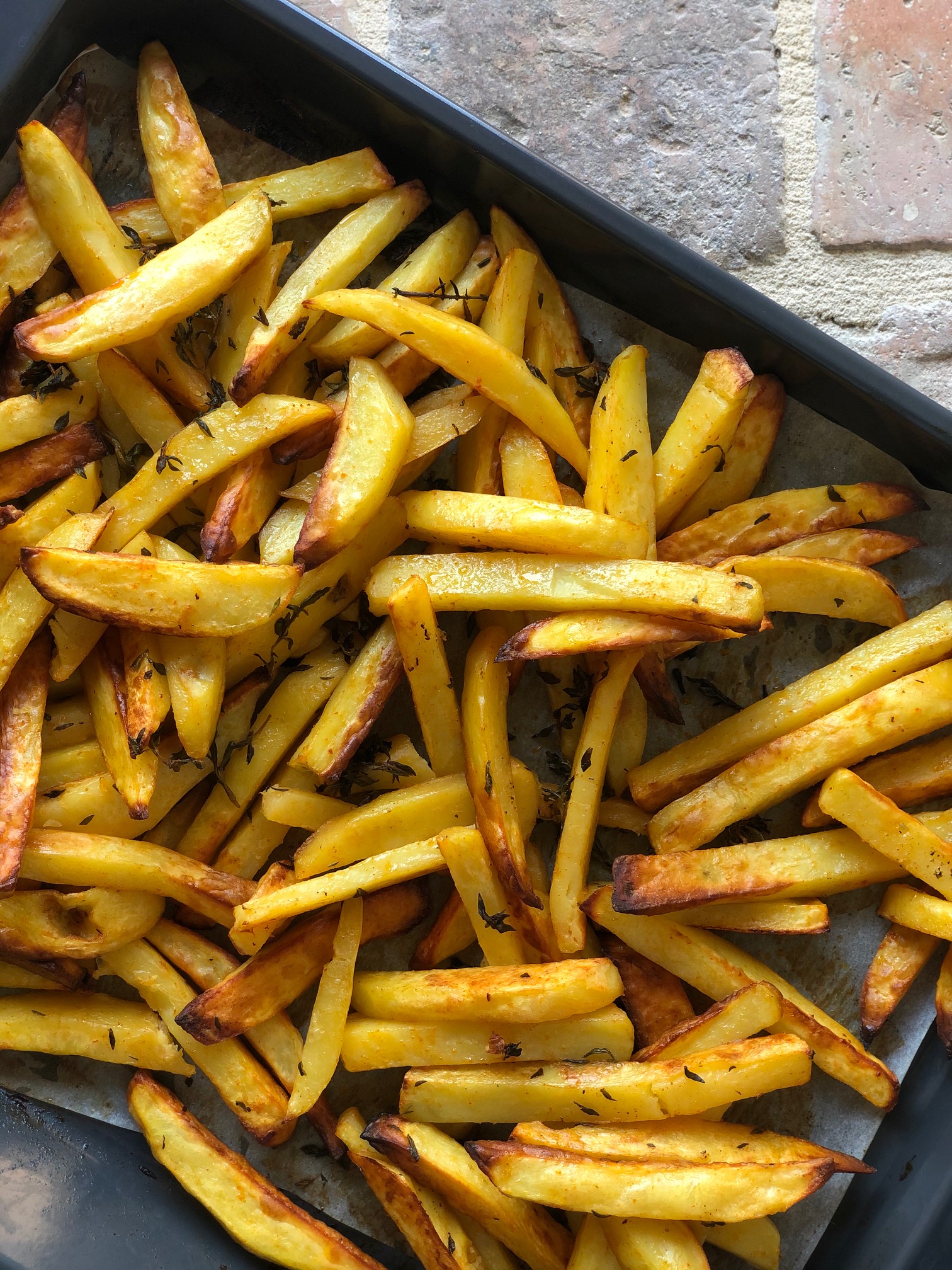 Frites maison au four, sel et paprika fumé B'cook