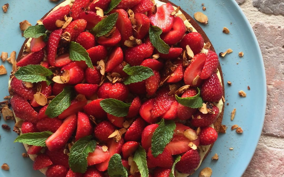 Tarte aux fraises & pistache